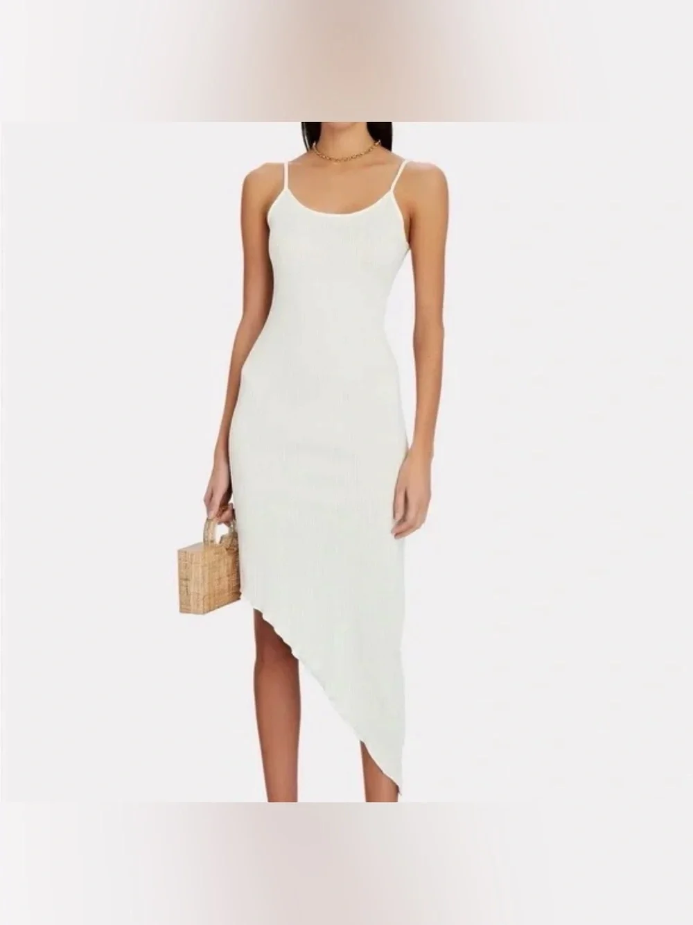 FRANKIE’S BIKINIS Erma Plissé Dress SMALL